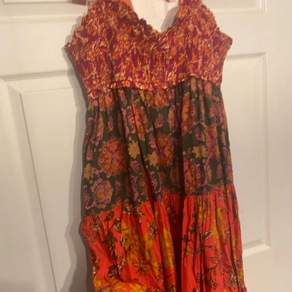 NWT Free People Pink Bluebell Red/pink Maxi Dress - Picture 4 of 7